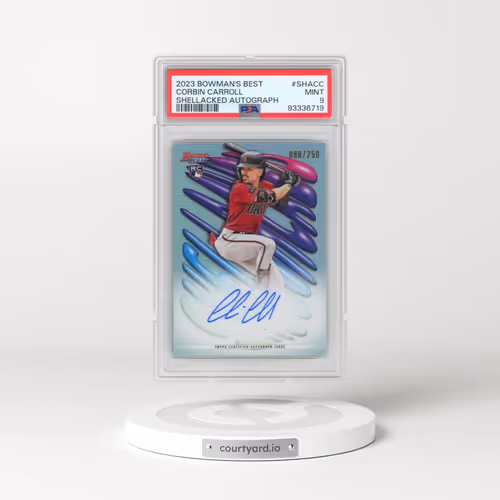 2023 Bowman's Best Shellacked Autographs #SHACC Corbin Carroll (PSA 9 MINT)