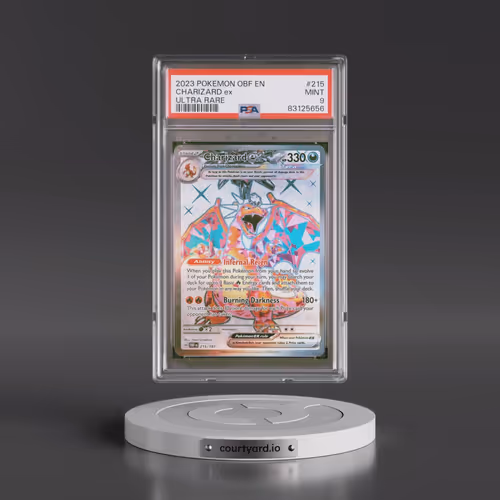 2023 Pokémon Obf EN-Obsidian Flames #215 Charizard EX - Holo Ultra Rare (PSA 9 MINT)