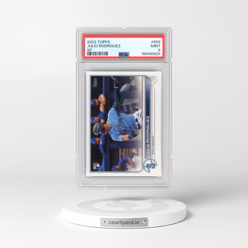 2022 Topps #659 Julio Rodriguez - Series 2-SP (PSA 9 MINT)