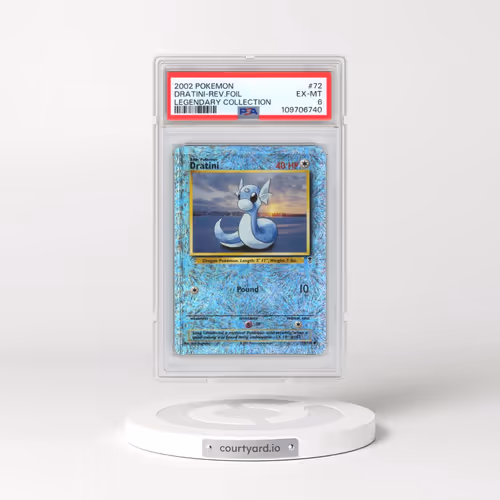 2002 Pokémon Legendary Collection #72 Dratini - Reverse Foil (PSA 6 EX-MT)
