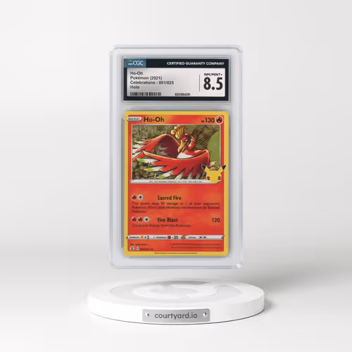 2021 Celebrations #001/025 Ho-Oh - Holo (CGC 8.5 NM-MT+)