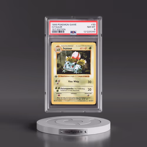 1999 Pokémon Game #30 Ivysaur - 1st Edition (PSA 8 NM-MT)