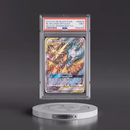 2019 Pokémon SM Black Star Promo #SM210 Moltres & Zapdos & Articuno GX - Holo Full Art Hidden Fates