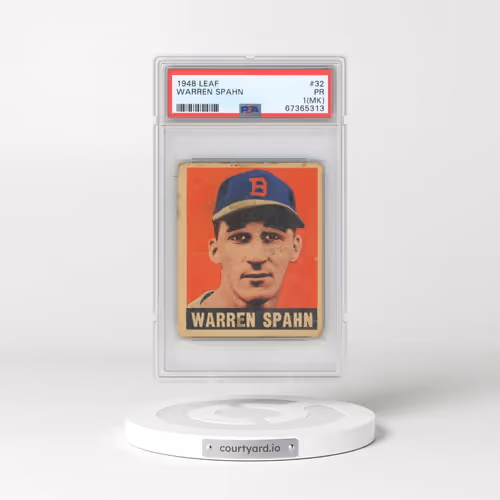 1948 Leaf #32 Warren Spahn (PSA 1 PR)