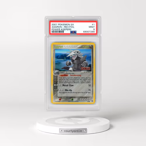 2007 Pokémon EX Power Keepers #1 Aggron - Reverse Foil (PSA 9 MINT)