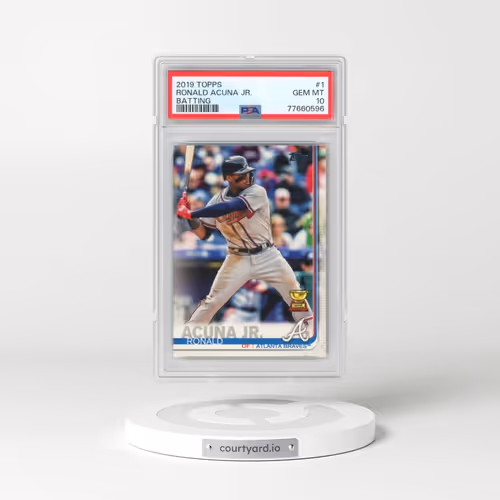 2019 Topps #1 Ronald Acuna Jr. - Batting (PSA 10 GEM MINT)