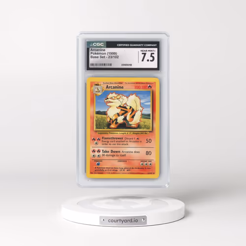 1999 Base Set #23/102 Arcanine (CGC 7.5 NM+)