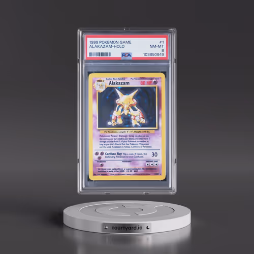 1999 Pokémon Game #1 Alakazam - Holo (PSA 8 NM-MT)