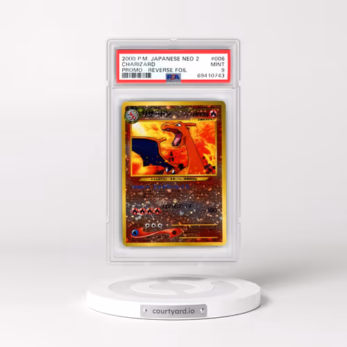 2000 Pokémon Neo 2 Promo #006 Charizard - Reverse Foil (PSA 9 MINT)