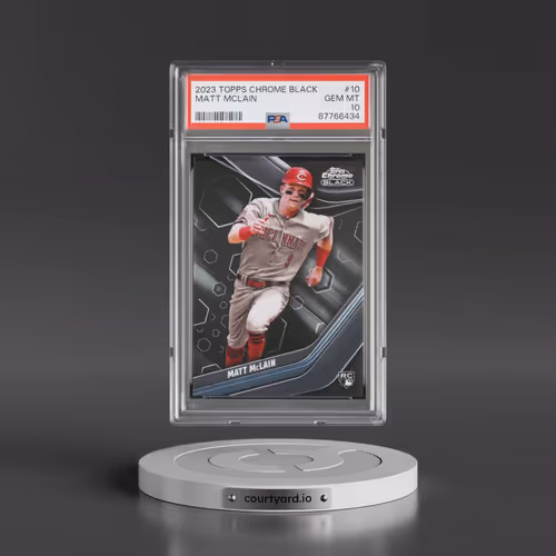 2023 Topps Chrome Black #10 Matt Mclain (PSA 10 GEM MINT)
