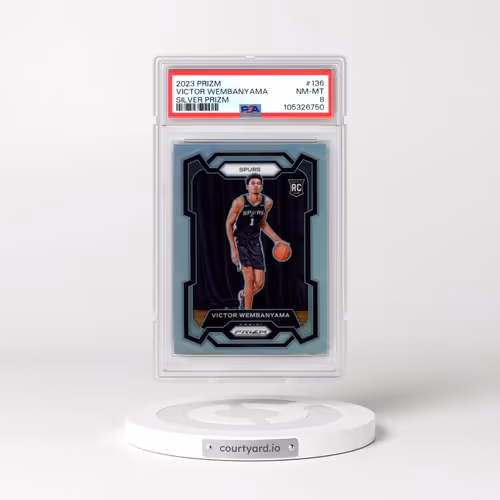 2023 Panini Prizm #136 Victor Wembanyama - Silver Prizm (PSA 8 NM-MT)