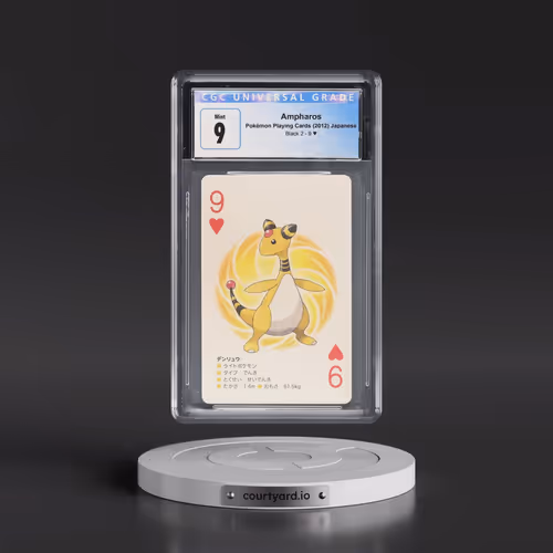 2012 Black 2 Deck (Black Kyurem back) #9§ Ampharos (CGC 9 MINT)