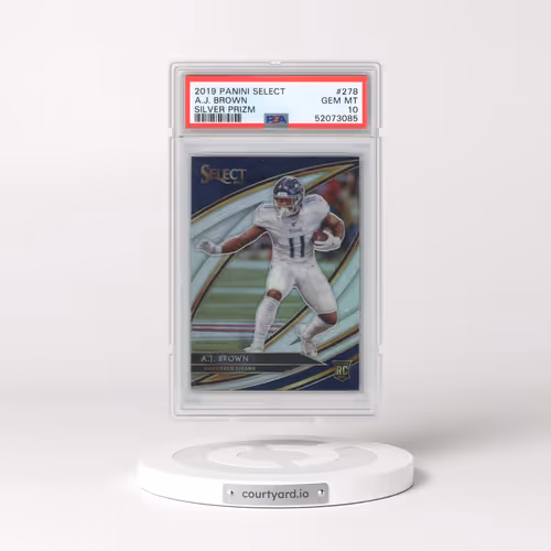 2019 Panini Select #278 A.J. Brown - Silver Prizm (PSA 10 GEM MINT)