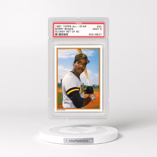1987 Topps All-Star Glossy Set of 60 #30 Barry Bonds (PSA 9 MINT)