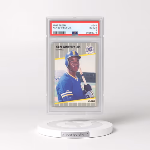 1989 Fleer #548 Ken Griffey Jr (PSA 8 NM-MT)
