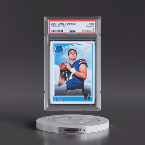 2018 Panini Donruss #304 Josh Allen (PSA 8 NM-MT)