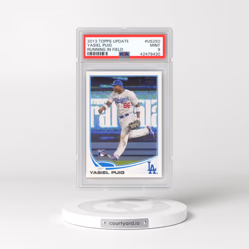 2013 Topps Update #US250 Yasiel Puig - Running in Field (PSA 9 MINT)