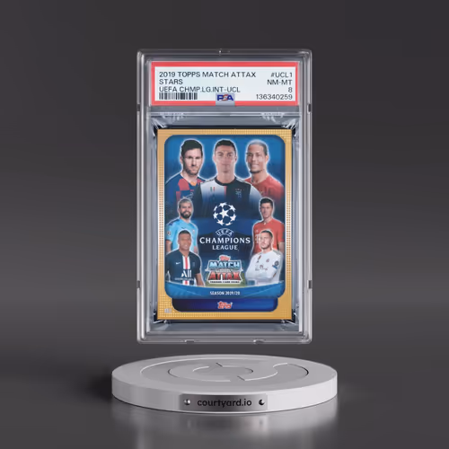 2019 Topps Match Attax UEFA Champions League International Ucl #UCL1 Stars (PSA 8 NM-MT)