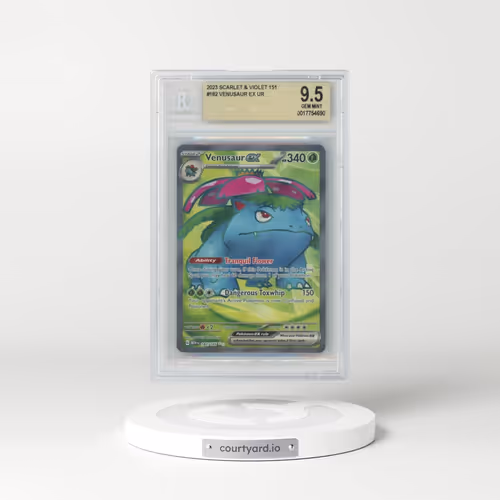 2023 Scarlet & Violet 151 - MEW EN #182 Venusaur ex - Ultra Rare (BGS 9.5 GEM MINT)