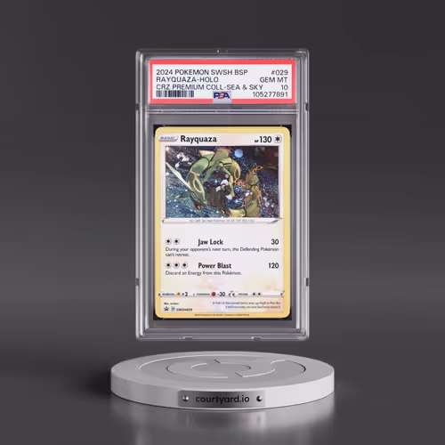 2024 Pokémon Swsh Black Star Promo #029 Rayquaza - Holo Crown Zenith Premium Collection Sea & Sky (P