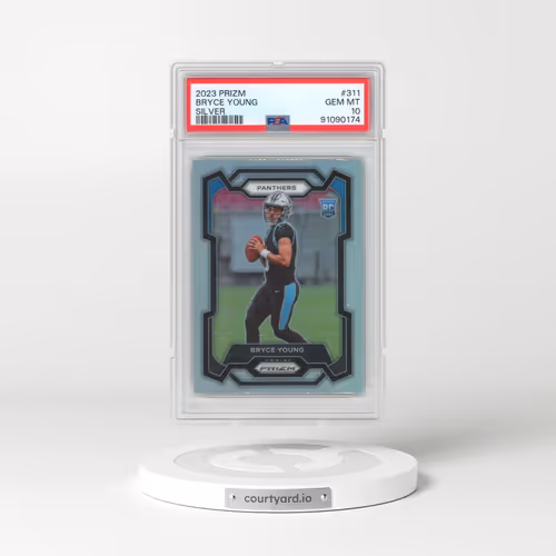 2023 Panini Prizm #311 Bryce Young - Silver Prizm (PSA 10 GEM MINT)