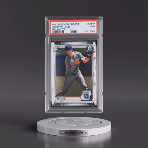 2020 Bowman Chrome Prospects #BCP25 Bobby Witt Jr. (PSA 9 MINT)