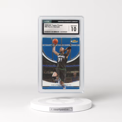 2005 Topps Finest #86 Kevin Garnett (CGC 10 GEM MINT)