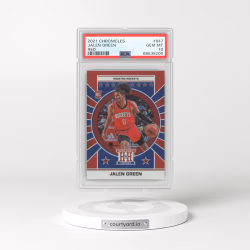 2021 Panini Chronicles #647 Jalen Green - Red (PSA 10 GEM MINT)