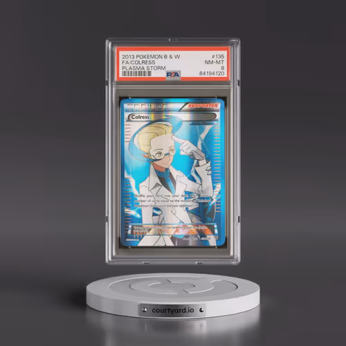 2013 Pokémon Black & White Plasma Storm #135 Colress - Full Art (PSA 8 NM-MT)