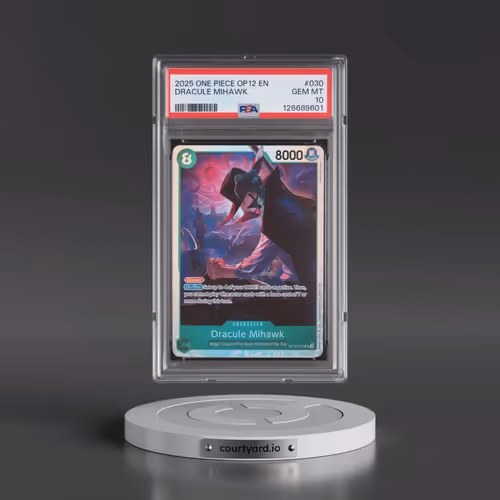 2025 One Piece OP12-Legacy of the Master #030 Dracule Mihawk (PSA 10 GEM MINT)