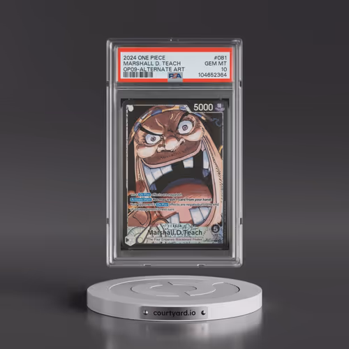 2024 One Piece OP09-Emperors in the New World #081 Marshall D. Teach - Alternate Art (PSA 10 GEM MIN
