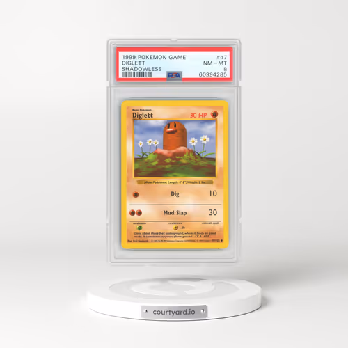 1999 Base Set #47 Diglett - Shadowless (PSA 8 NM-MT)