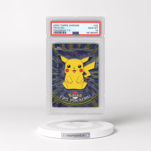 2000 Topps Chrome Pokémon T.V. #25 Pikachu (PSA 10 GEM MINT)