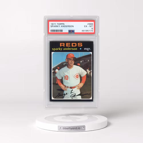 1971 Topps #688 Sparky Anderson (PSA 6 EX-MT)
