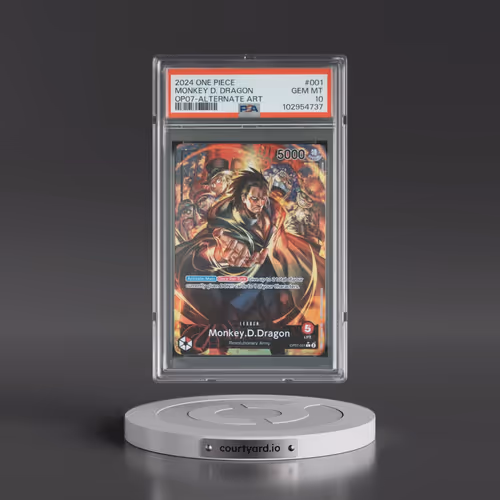 2024 One Piece OP07-500 Years in the Future #001 Monkey D. Dragon - Alternate Art (PSA 10 GEM MINT)