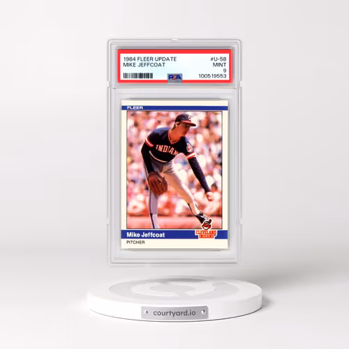 1984 Fleer Update #U-58 Mike Jeffcoat (PSA 9 MINT)