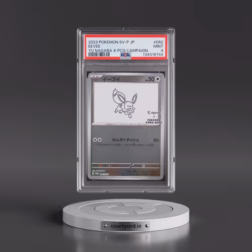 2023 Pokémon SV-P Promo #062 Eevee - YU Nagaba X Pokemon Card Game Campaign (PSA 9 MINT)