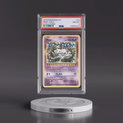 2016 Pokémon XY Evolutions #53 Mew - Holo (PSA 8 NM-MT)