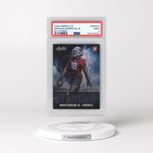 2024 Panini Absolute By Storm #BSMHJ Marvin Harrison Jr. (PSA 9 MINT)