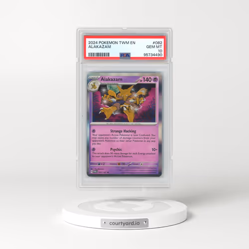 2024 Pokémon Twm EN-Twilight Masquerade #082 Alakazam (PSA 10 GEM MINT)