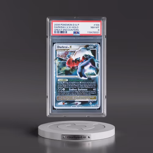 2008 Pokémon Diamond & Pearl Great Encounters #104 Darkrai LV.X - Holo (PSA 8 NM-MT)