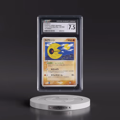 2004 Clash of the Blue Sky #051/082 Lunatone - 1st Edition (CGC 7.5 NM+)