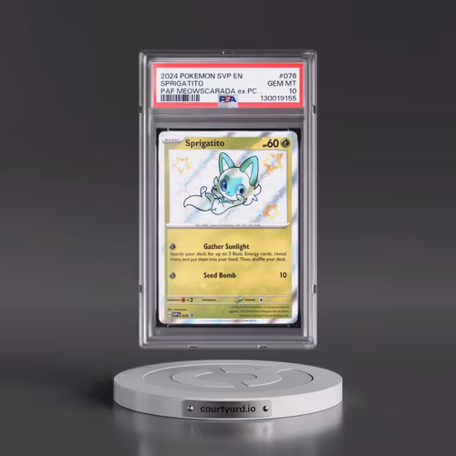 2024 Pokémon Svp EN-SV Black Star Promo #076 Sprigatito - Paldean Fates Meowscarada EX Premium Colle