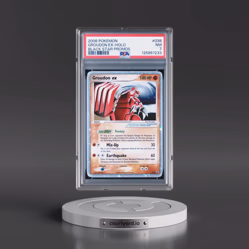 2006 Pokémon Black Star Promos #038 Groudon EX - Holo Holo (PSA 7 NM)