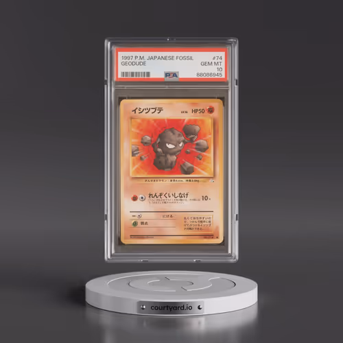 1997 Pokémon Fossil #74 Geodude (PSA 10 GEM MINT)