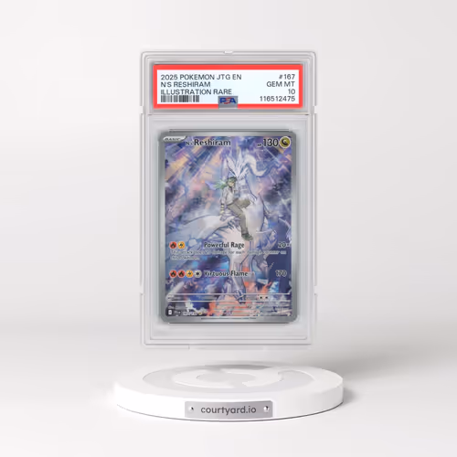 2025 Pokémon Jtg EN-Journey Together #167 N's Reshiram - Illustration Rare (PSA 10 GEM MINT)