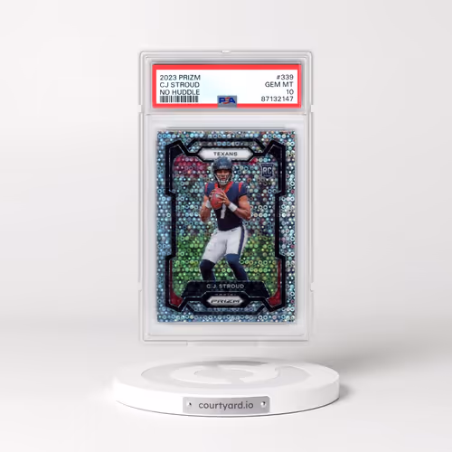 2023 Panini Prizm #339 CJ Stroud - No Huddle (PSA 10 GEM MINT)