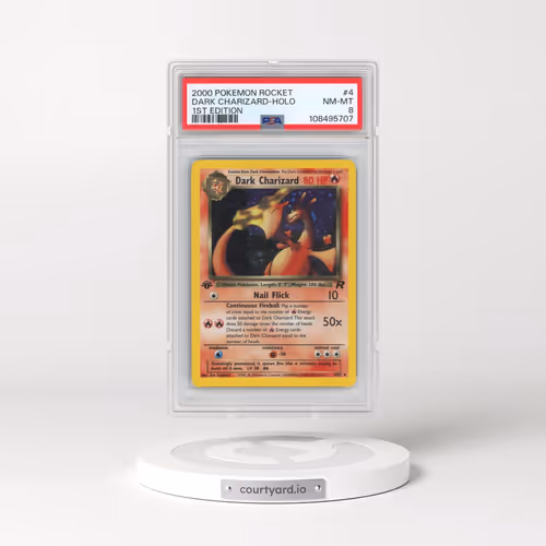 2000 Pokémon Rocket #4 Dark Charizard - 1st Edition Holo (PSA 8 NM-MT)