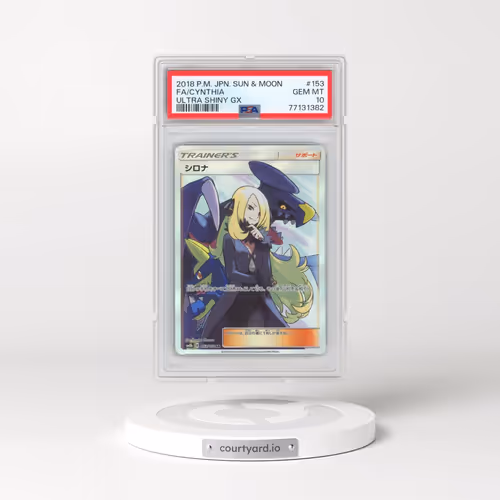 2018 Pokémon Sun & Moon Ultra Shiny GX #153 Cynthia - Full Art (PSA 10 GEM MINT)