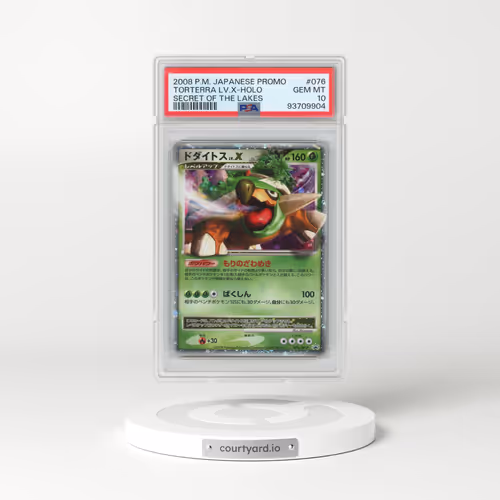 2008 Pokémon Promo #076 Torterra LV.X - Holo Secret of the Lakes (PSA 10 GEM MINT)